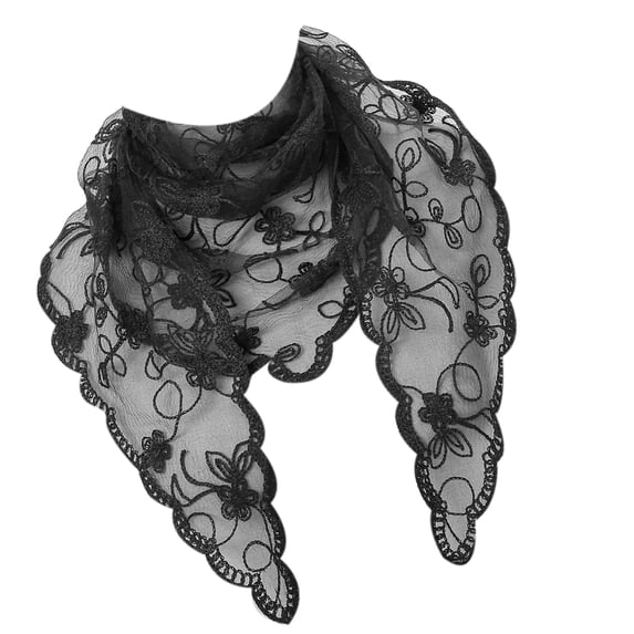 Misright Lacy Veil Spanish Head Covering for Catholic Chapel Bridal Wedding Dress Veil