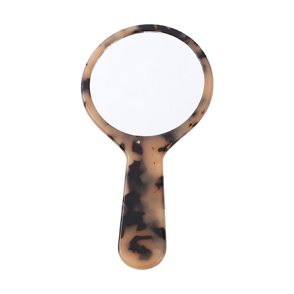 Misright Lightweight Small Hand Mirror With Acetate Handle Travel Essential