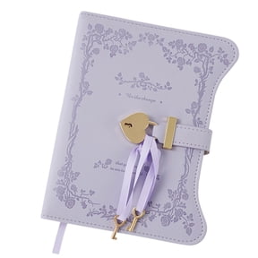 Misright Lockable Diary Notebook with Key Hardcover PU Journal 360 Pages for Writing