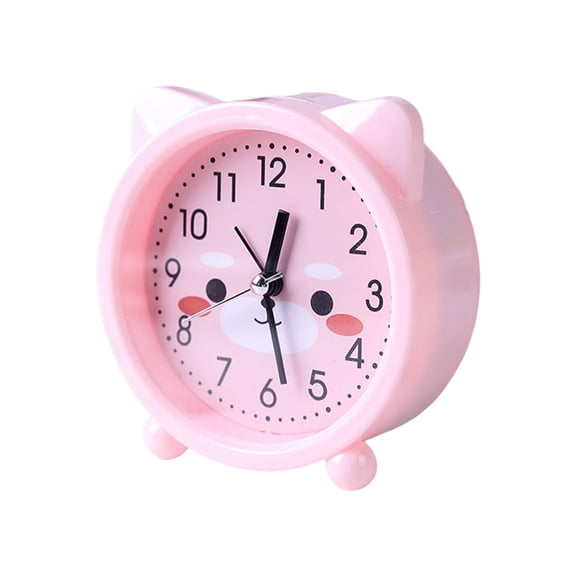Misright Lovely Kitten Ear Alarm Clock Desk Clocks For Kids Bedroom Decoration
