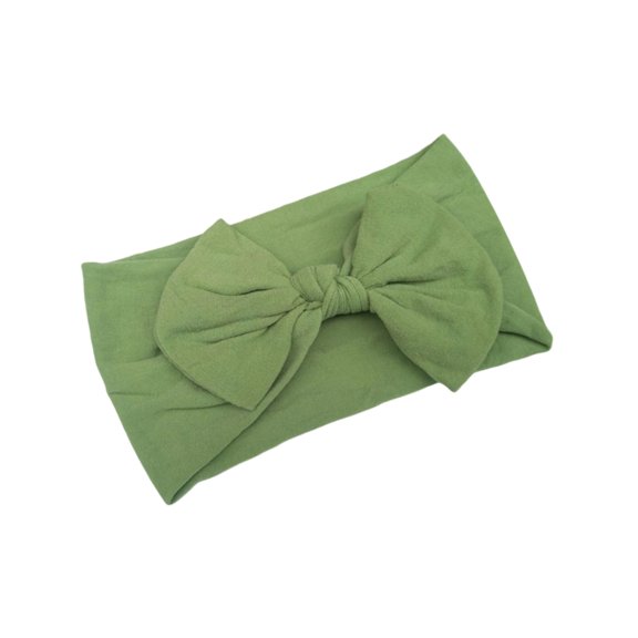 Misright Machine Washable Baby Hair Bows Flexible Nylon Headbands 5 Color