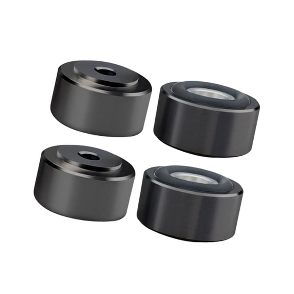 Misright Machined Aluminum Alloy Isolation Stand Base Mats Feet Pad for Amplifiers