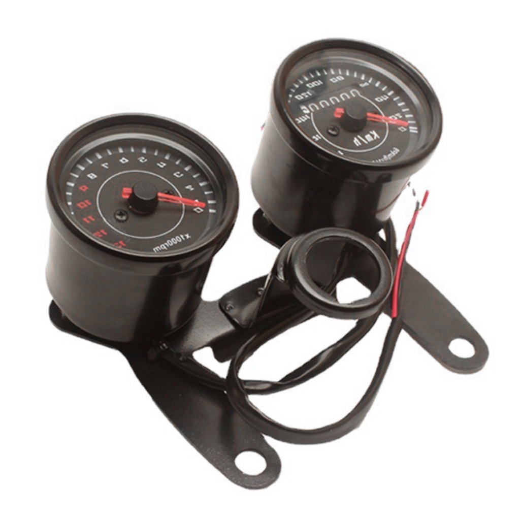 Instruments Motorcycle Tank Misright Motorcycle Instrument Set 2 in 1 Tachometer Odometer LED ...