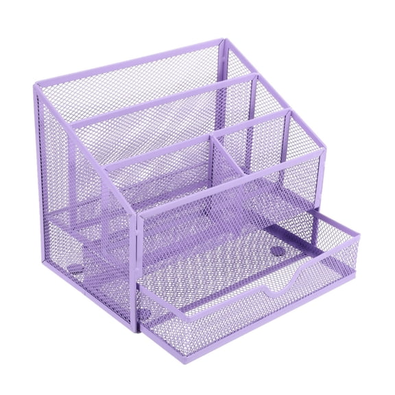 Misright Multifunctional Desk Organiser 5 Compartments File Letter Tray with Drawer