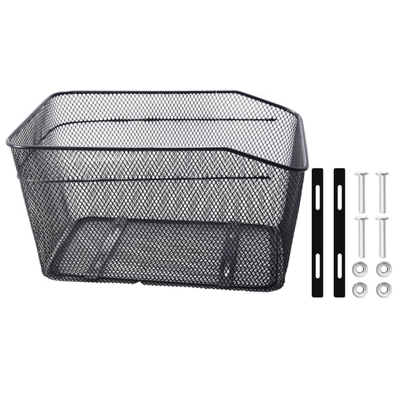 Misright Multipurpose Bike Rear Basket for Folding Mountain Bikes Durability Iron