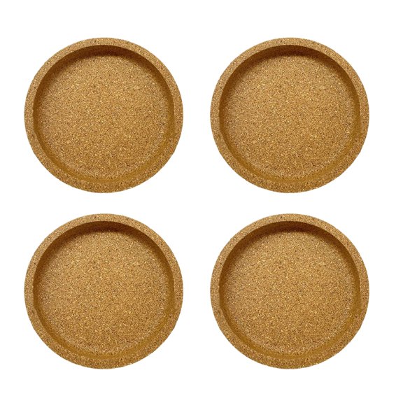 Misright Multipurpose Cork Coasters Set Of 4 With Nonslip Base Design Drink Protectors