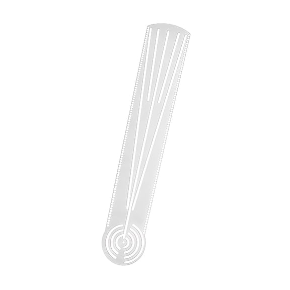 Misright Multipurpose Geometric Drawing Ruler Clear Acrylic Geometric Drawing Stencil
