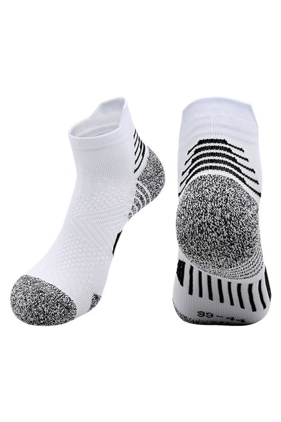 Nonslip Cushioned Athletic Socks Reinforced Heel Toe For High Impact Sports