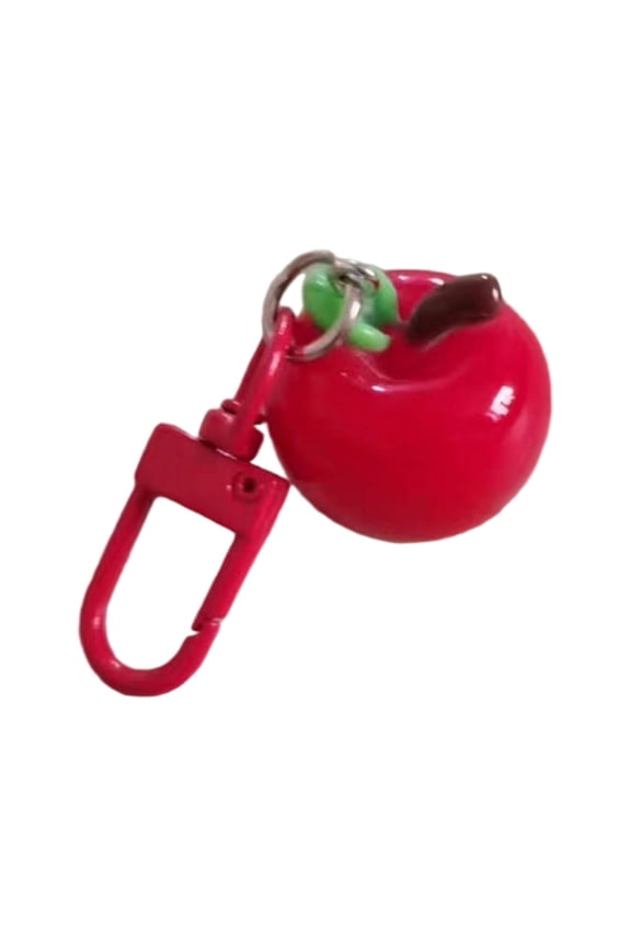 Novelty 3D Apples Key Ring Resin Construction Long Lasting Wear Resistance