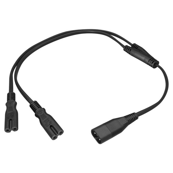 Misright One Input Two Output Power Splitter Cable for Desk Power Use