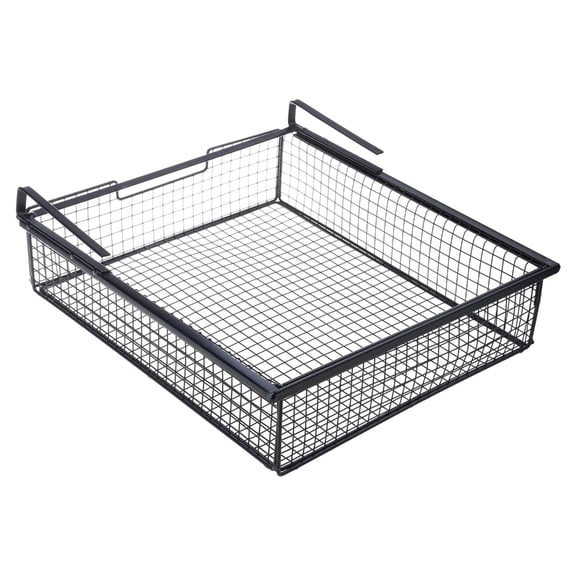 Misright Organizing Bin Under Shelf Storage Basket Metal Clothing Pull Out Basket
