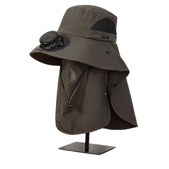Misright Outdoor Sun Hat Cooling Cap With Integrated Solar Fan And Foldable Design