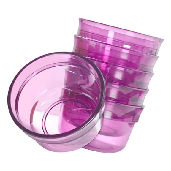 Misright Pack Of 6 Transparent Ceramic Coffee Tasting Bowls 200ML For Precise Brewing