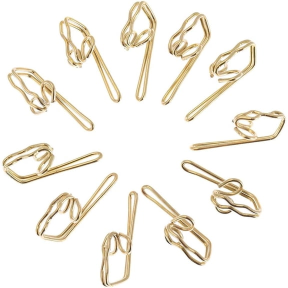 Misright Pack of 100 Metal Curtain Hooks Heavy Duty Silver Hangers for Drapes Blinds