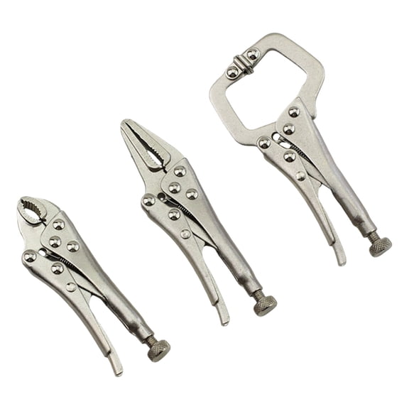 Misright Pack of 3 Professional Heavy Duty Gripping Tool Large Jaw Opening Design