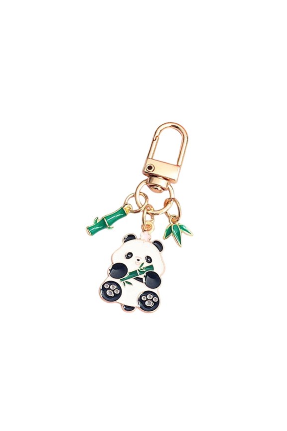 Panda Couple Keychain Car Bag Pendant Adorable Gift For Friend And Family