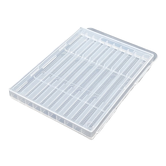 Misright Plastic Drill Bit Storage Case Box With Organizer Sections And Hanging Hook