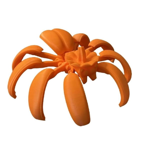 Misright Plastic Halloween Pumpkin Spiders Ornament For Party Outdoor Indoor Decoration