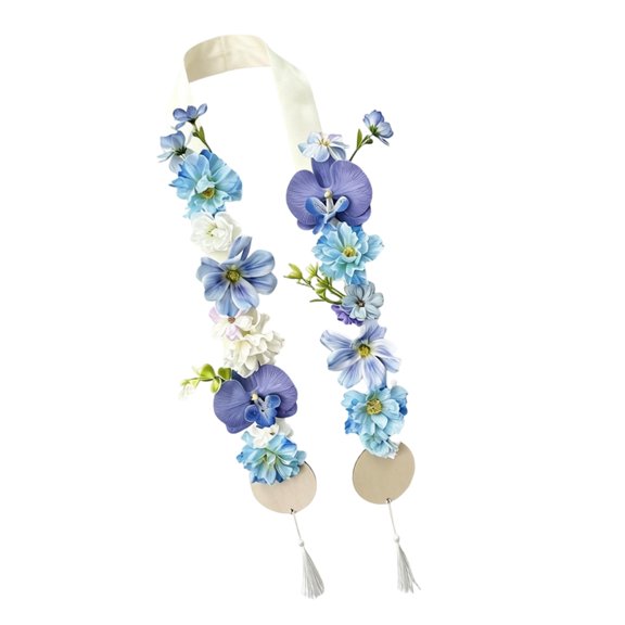 Misright Polyester Graduation Sash Elegant Polyester Flower Stem Ribbon For Weddings
