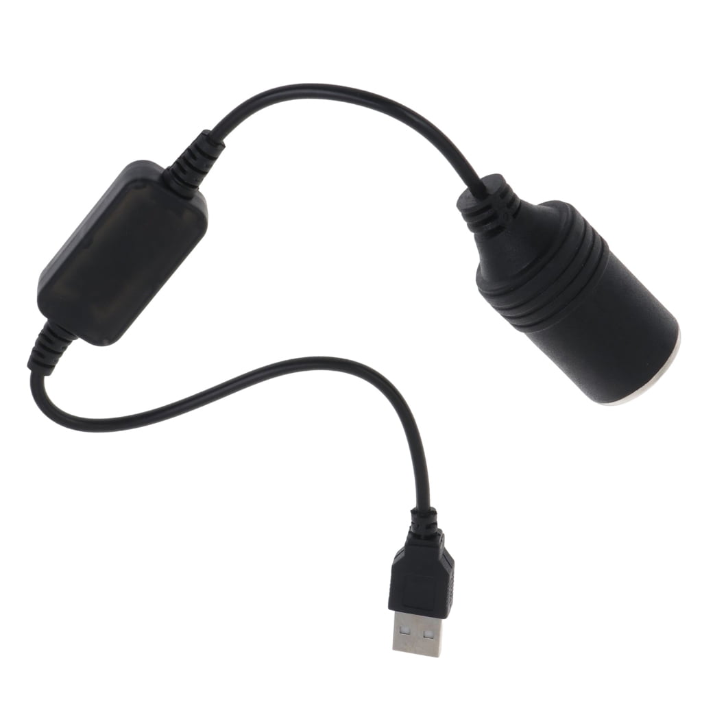 Misright Power Converter Cord USB 5V to 12V Car Accessory Socket Female ...