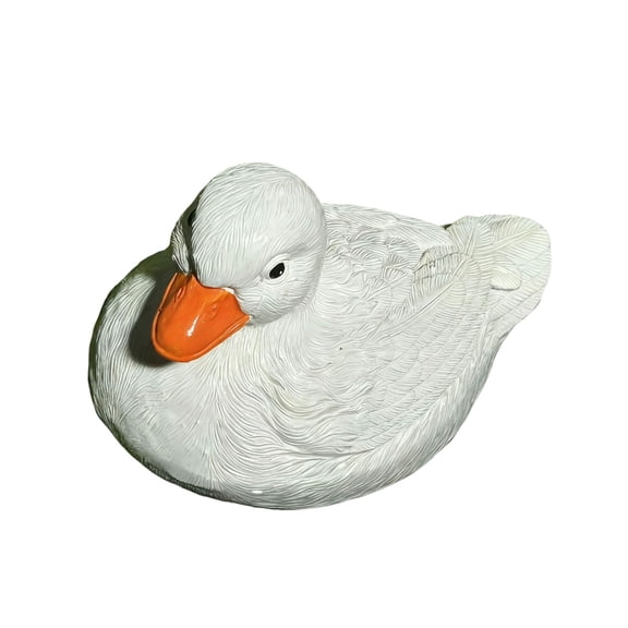 Misright Premium Resin Floating Ducks Sculpture for Outdoor Gardens and Ponds Decoration