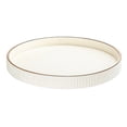 thumbnail image 1 of Misright Premium Round Leather Jewelry Tray With Gold Trim For Elegant Home Display, 1 of 13