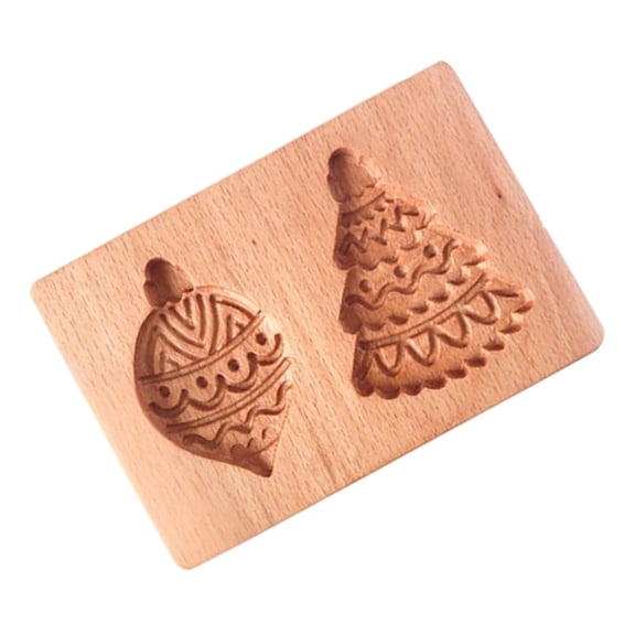 Misright Premium Wooden Baking Stamps Safe Materials Effortlessly Cookie Shaping