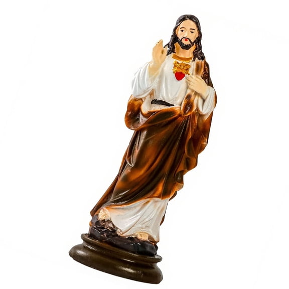 Misright Priest Sculpture Catholic Statue Collectible Figure Display