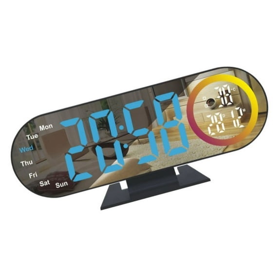 Misright Projectors Clock,Digital Alarm Clock Projection on Ceiling Wall Night Lights