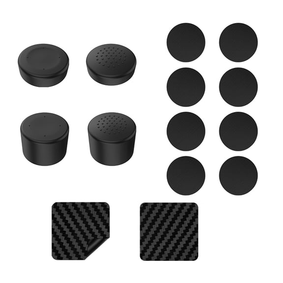Misright Protective Cap with Joystick Covers Button Pad for Steam Controller 2 Black