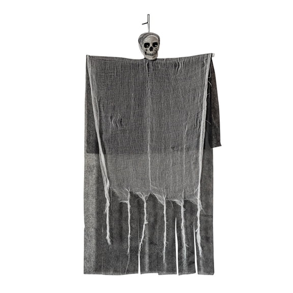 Misright Realistic Skeleton Gauze Hanging Ornament Halloween Garden Decors Quick Setups