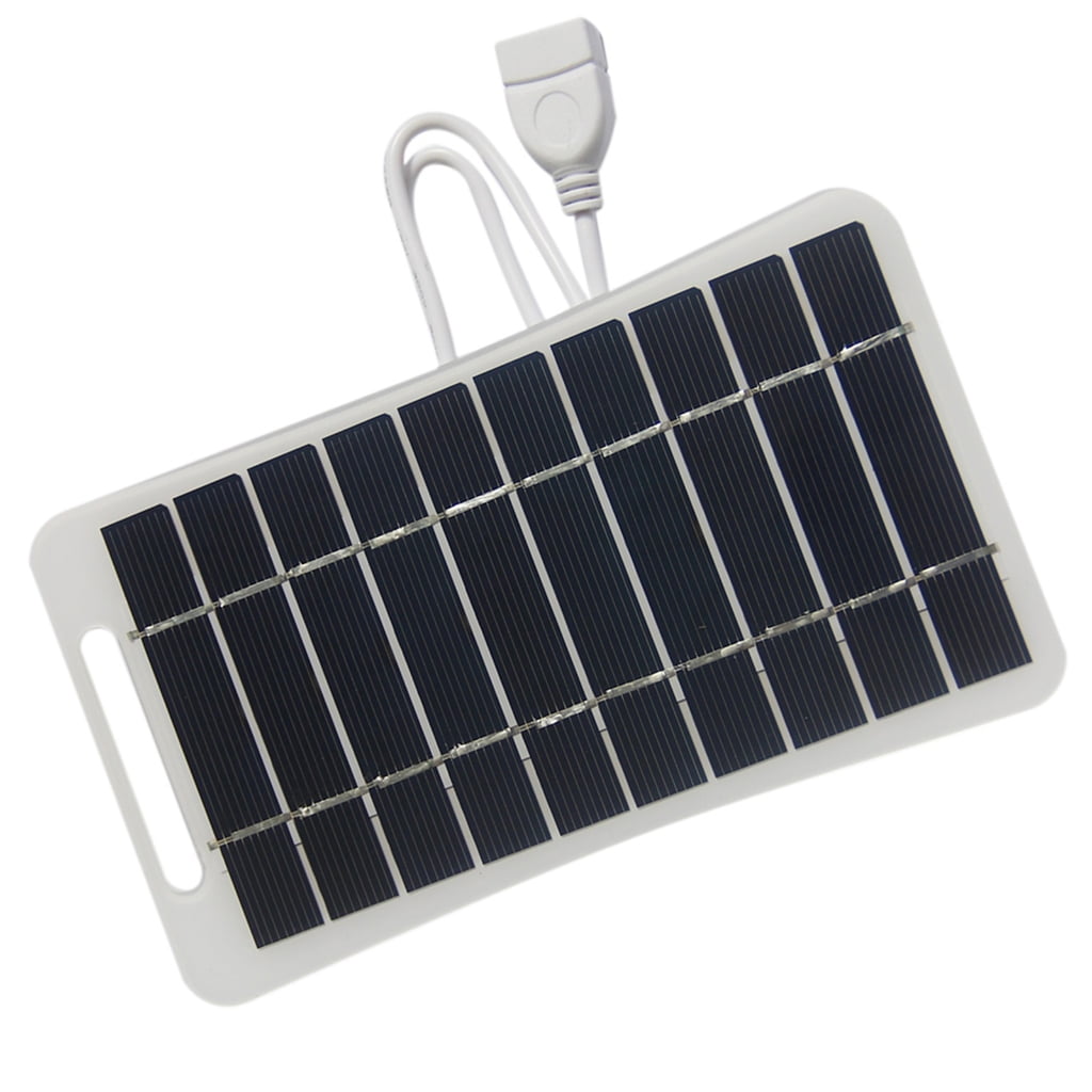 Misright Renewable Energy 5V 2W USB Solar Panel Charger for Outdoor Power Needs