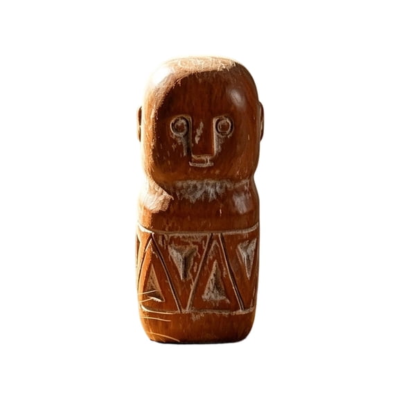 Misright Resin Human Face Figurines Tribal Statue Sculptures for Home Garden Decors