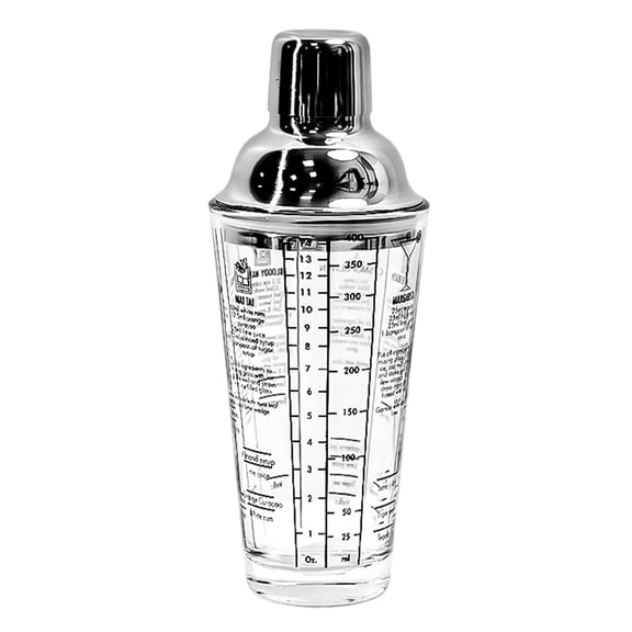 Misright Restaurant Service Cup with Clear Glass Body and Ratio Guide