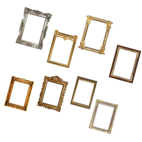 Misright Retro Frame Sticker Adhesive PVC Wall Decals Decorative Borders Sticker