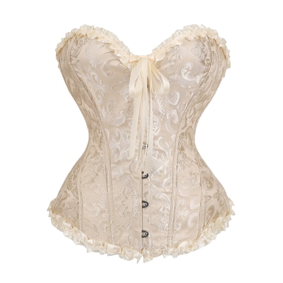 Misright Retro Style Overbust Corset Shapewear For Women Prom Event Daily Outfits
