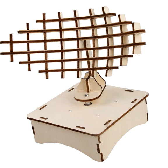 Misright STEM Education Wood Radars Station Model For Physics Learning And Hands-On Activities