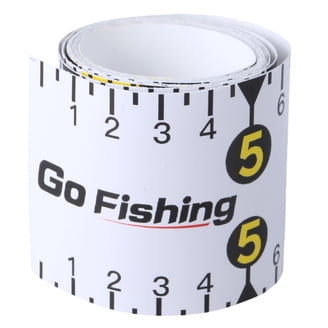 36 Fish Measuring Ruler Sticker | Waterproof Transparent Decal Tape | Made In