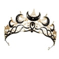 thumbnail image 1 of Misright Shimmering Stars Queen Tiaras Gothic Headpiece For Cosplay Event Gathering, 1 of 14