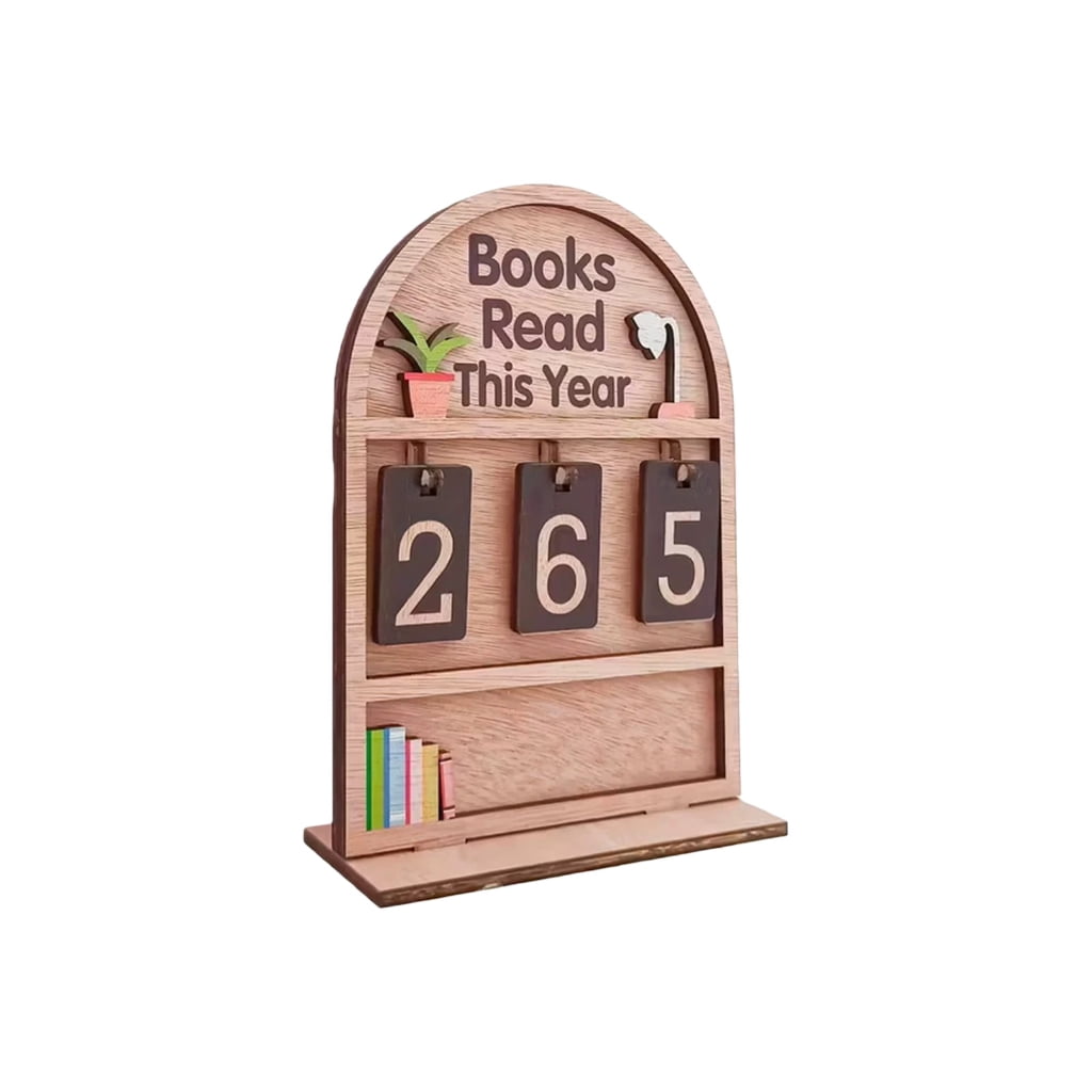 Misright Simple Design Wooden Reading Progress Indicators Integrates ...