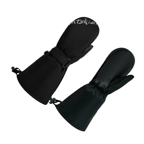 Misright Soft Fleece Lining Nonslip Grip Breathable Snow Play Gloves For Skiing