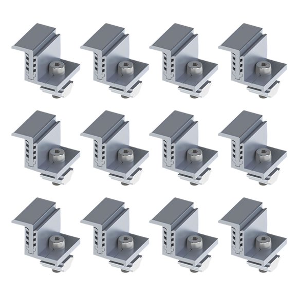 Misright Solar End Clamp Z Bracket for Solar Panel System Easy to Installation