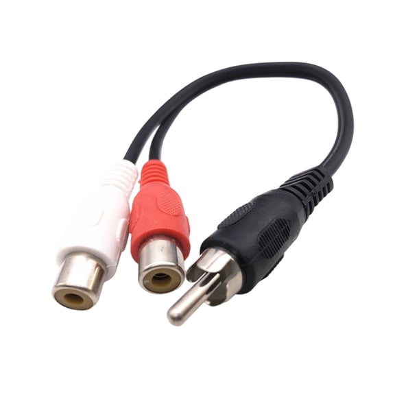 Misright Solid Music Video Splitter for Double Device Connection in Car Music