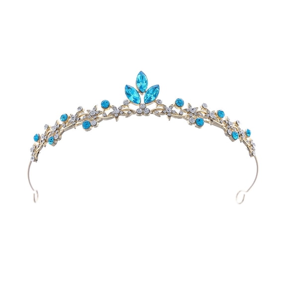 Misright Sparkling Crystal Princess Crown For Girls Birthday Party Wedding Accessory