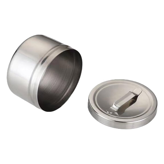 Misright Stainless Steel Medicine Organizer Cotton Ball Storage Container Rustproof Jar