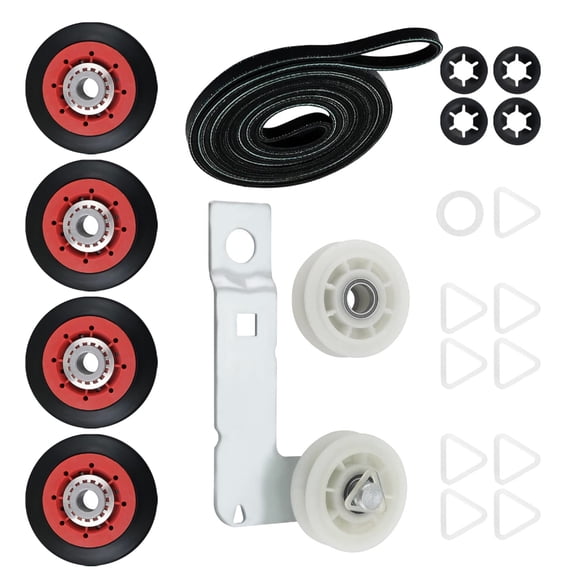 Misright Standard Dryer Repair Kits 4392067 W10837240 Drum Belt and Idler Pulley