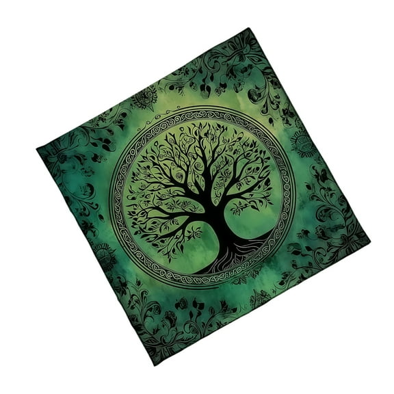 Misright Tarots Tablecloth Altars Cloth Big Tree Astrology Tablecloth Decoration