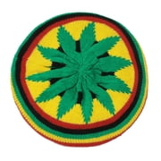 Misright Traditional Jamaican Hat Rainbow Color Crochet Reggae Hat For Women Men