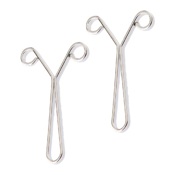 Misright Travel Friendly Rolled Edge Cuff Clip Adjustable Y Shape Jewelry Accessory