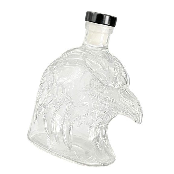 Misright Unique Bird Shape Soaking Bottle 350ml Glass Decanter For Travel and Parties Givings
